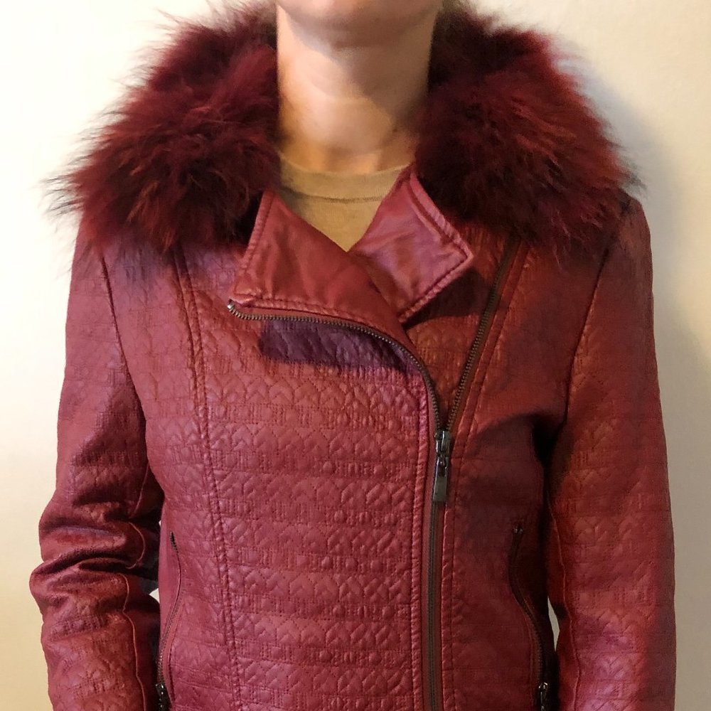 Faux leather jacket